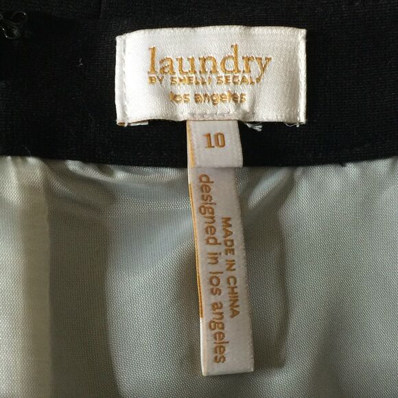 Laundry by Shelli Segal size 10 black skirt NEW!! Fully Lined - Picture 3 of 5